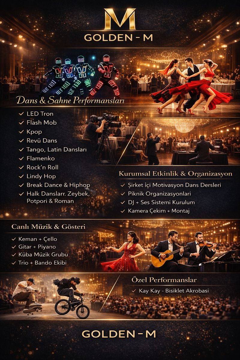 Etkinlikler İçin Profesyonel Dans Grubu Kiralama | Sahne & Gösteri